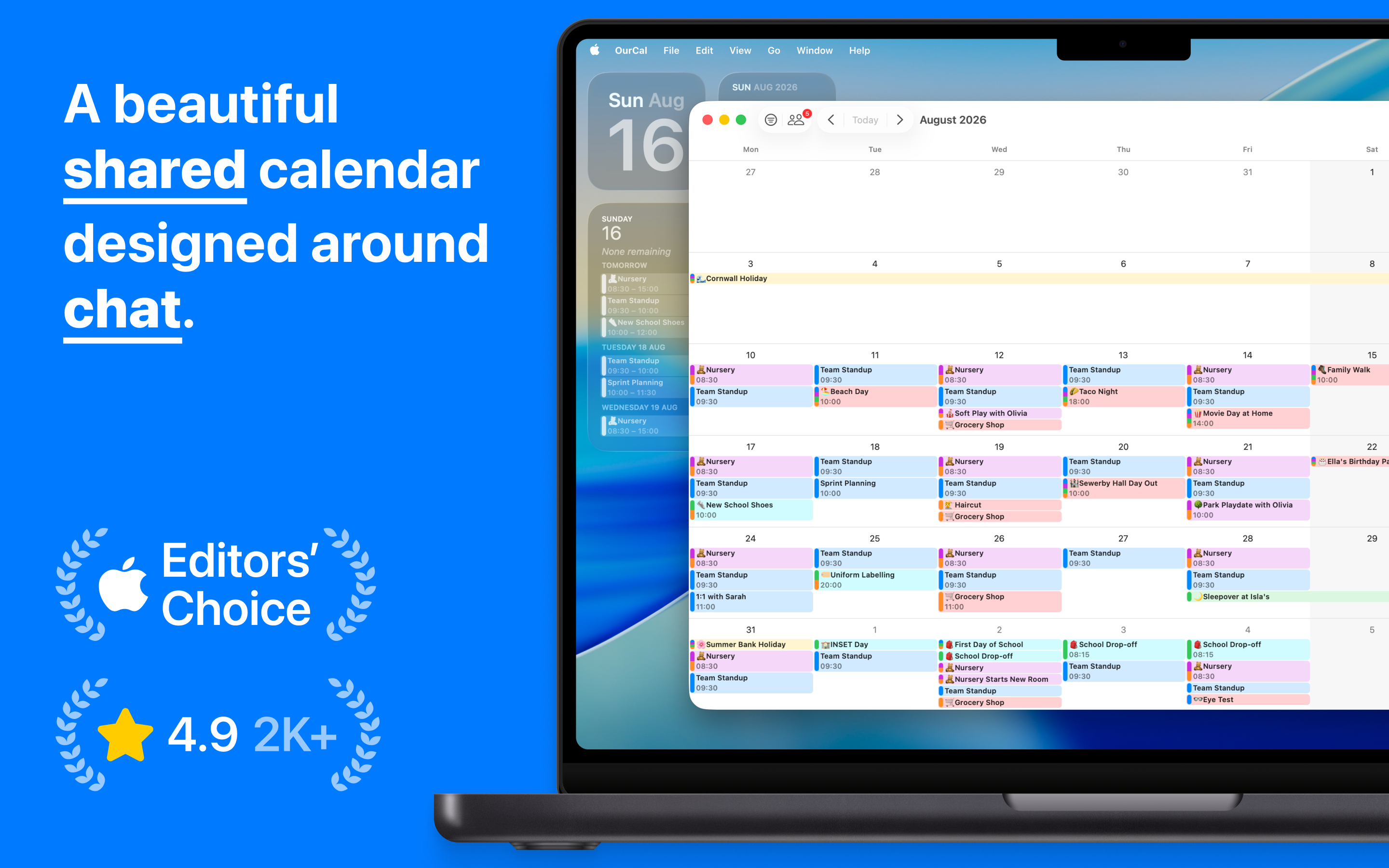 OurCal: Shared Family Calendar