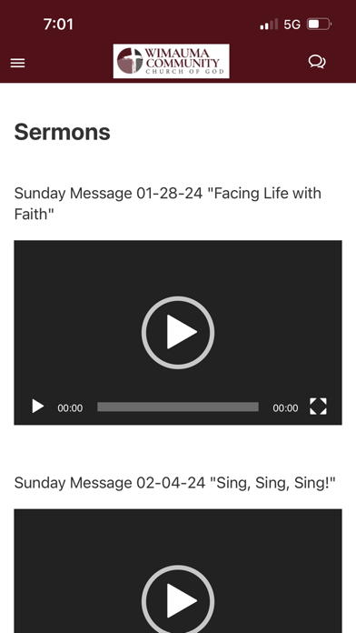 Screenshot 2 of Wimauma Community Church App