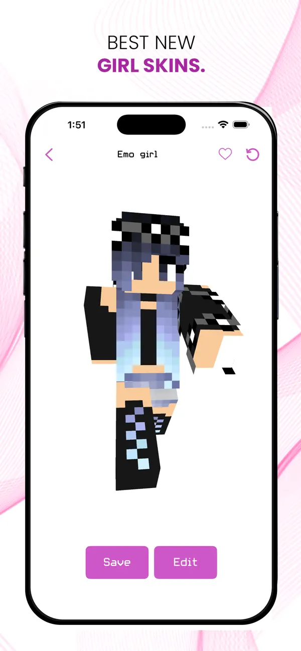 Screenshot #1 pour Best Girl Skins for Minecraft