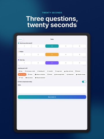 POTS & Dysautonomia: Ballast iPad screenshot