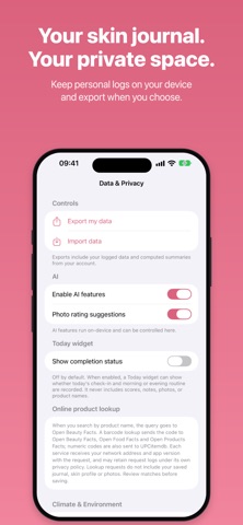 SkinLattice: Skincare Tracker Screenshot 8 of 8