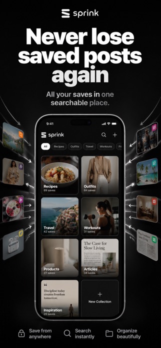 Sprink: Save & Organize Posts Screenshot 1 of 8
