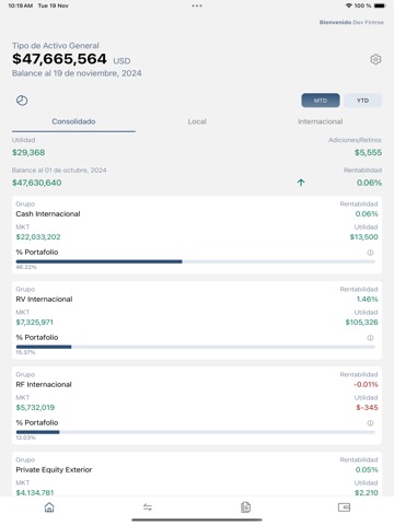 Ventum Group APP iPad screenshot