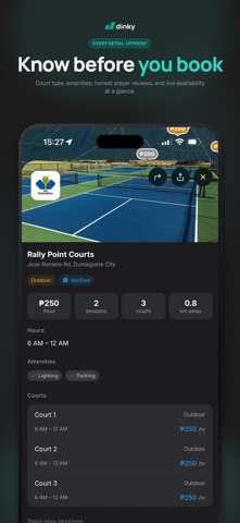 Dinky - Book Pickleball iPhone screenshot 2