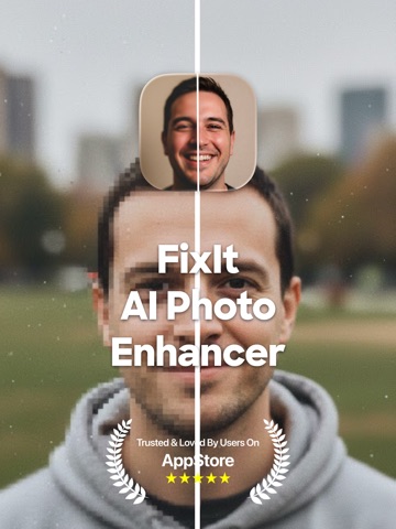 AI Photo Enhancer - FixIt iPad screenshot