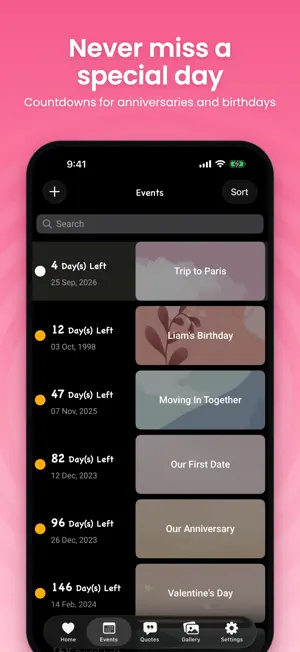 My Love: Relationship Counter screenshot 2