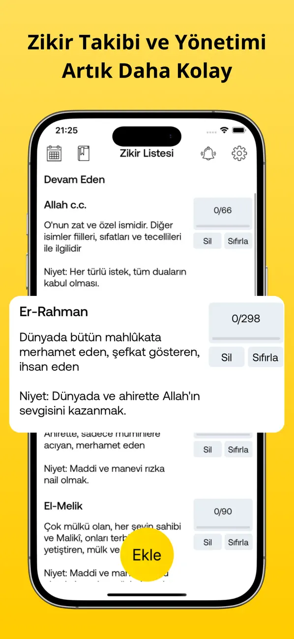 Screenshot #2 pour Zikirmatik - Tesbih sayaç