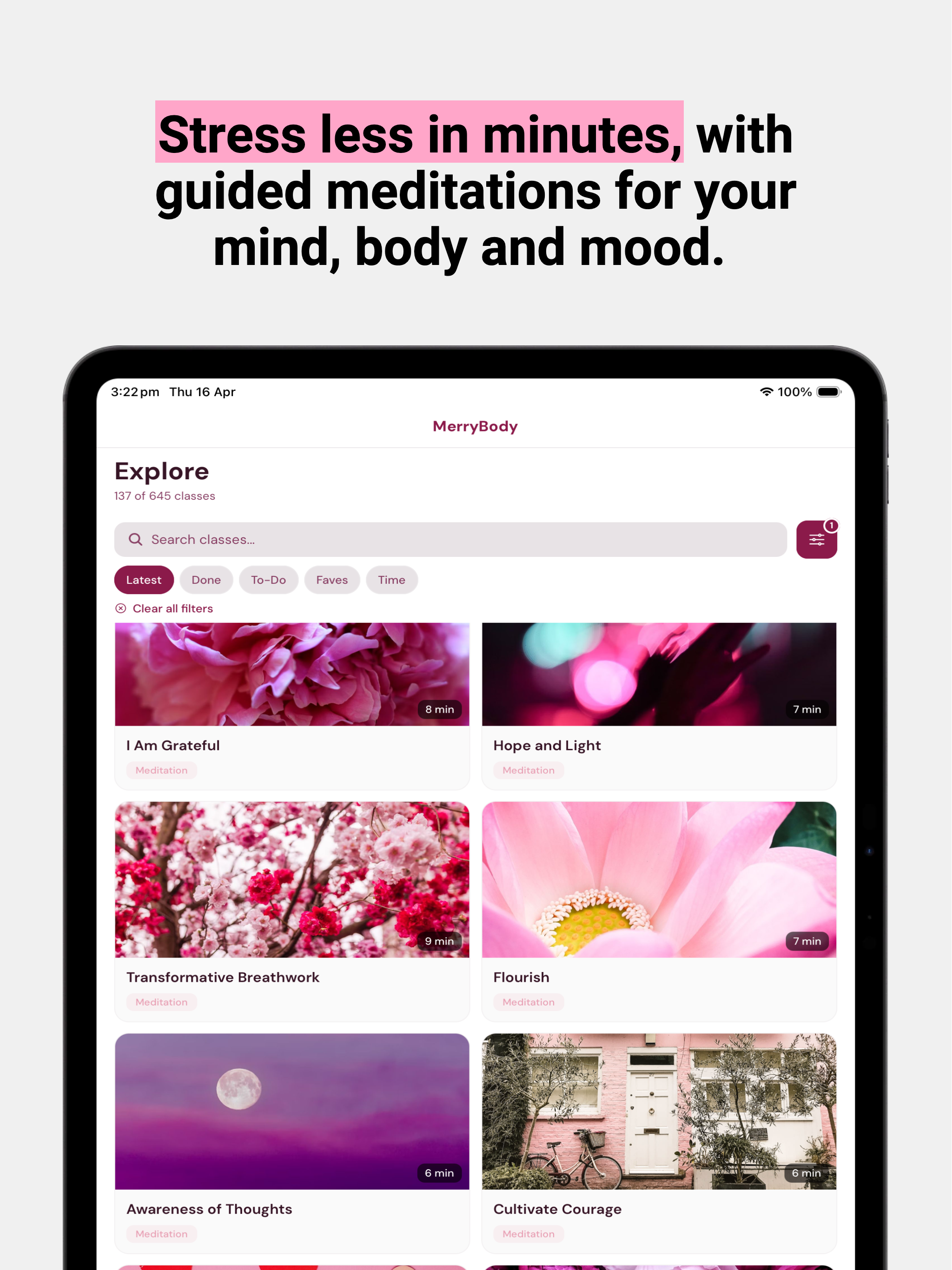 MerryBody: Pilates & Yoga screenshot 10