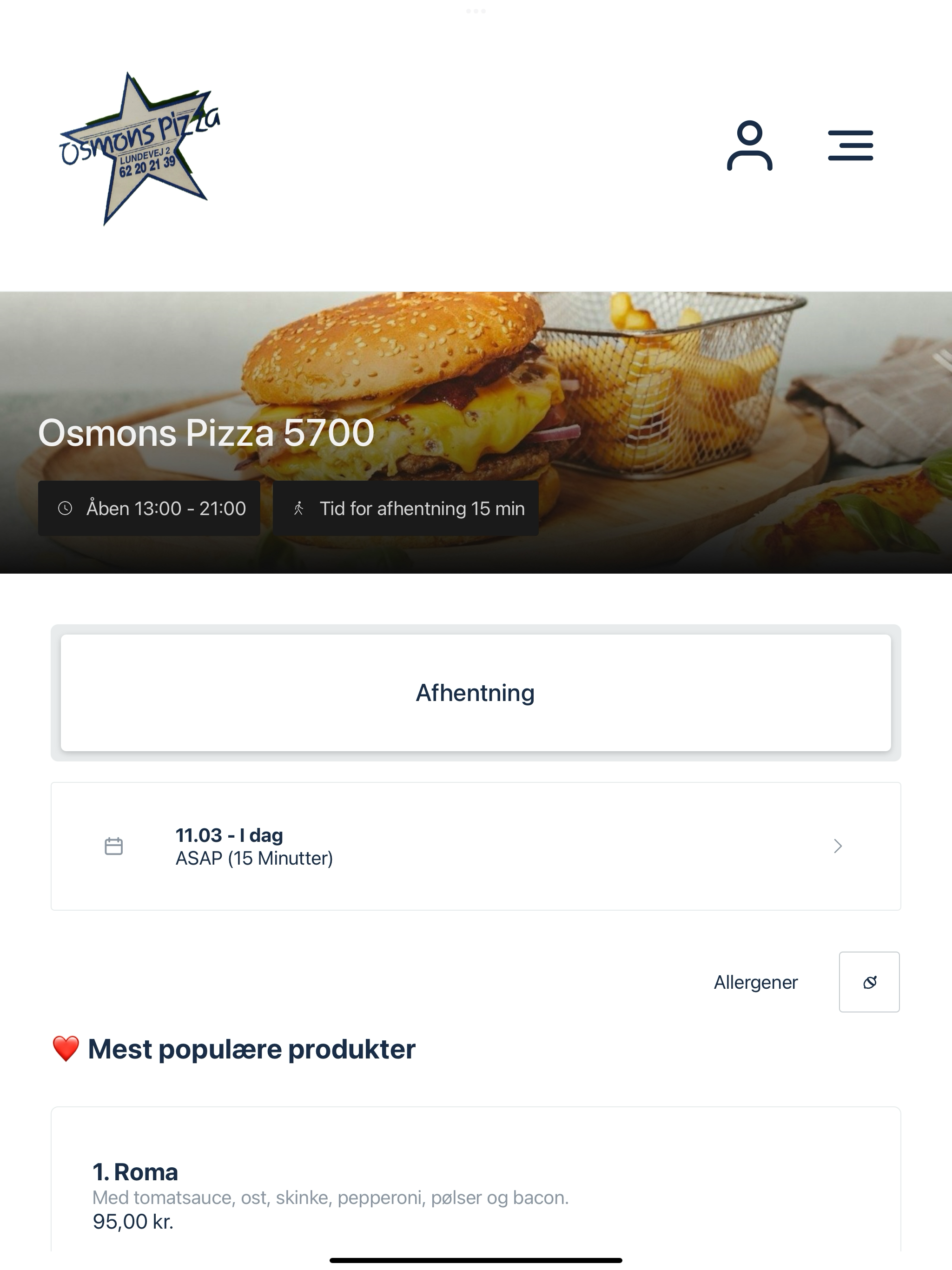 Osmons Pizza 5700 DK