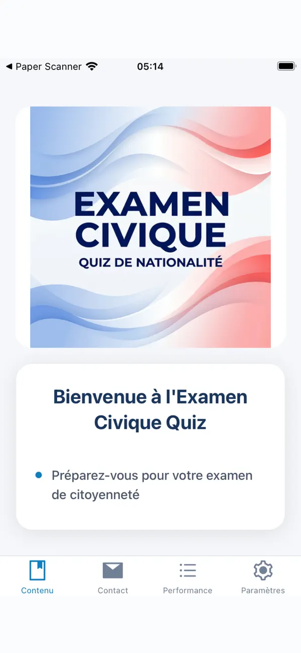 Screenshot #1 pour Examen Civique Quiz