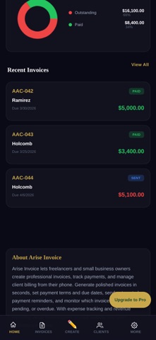 AriseInvoice screenshot