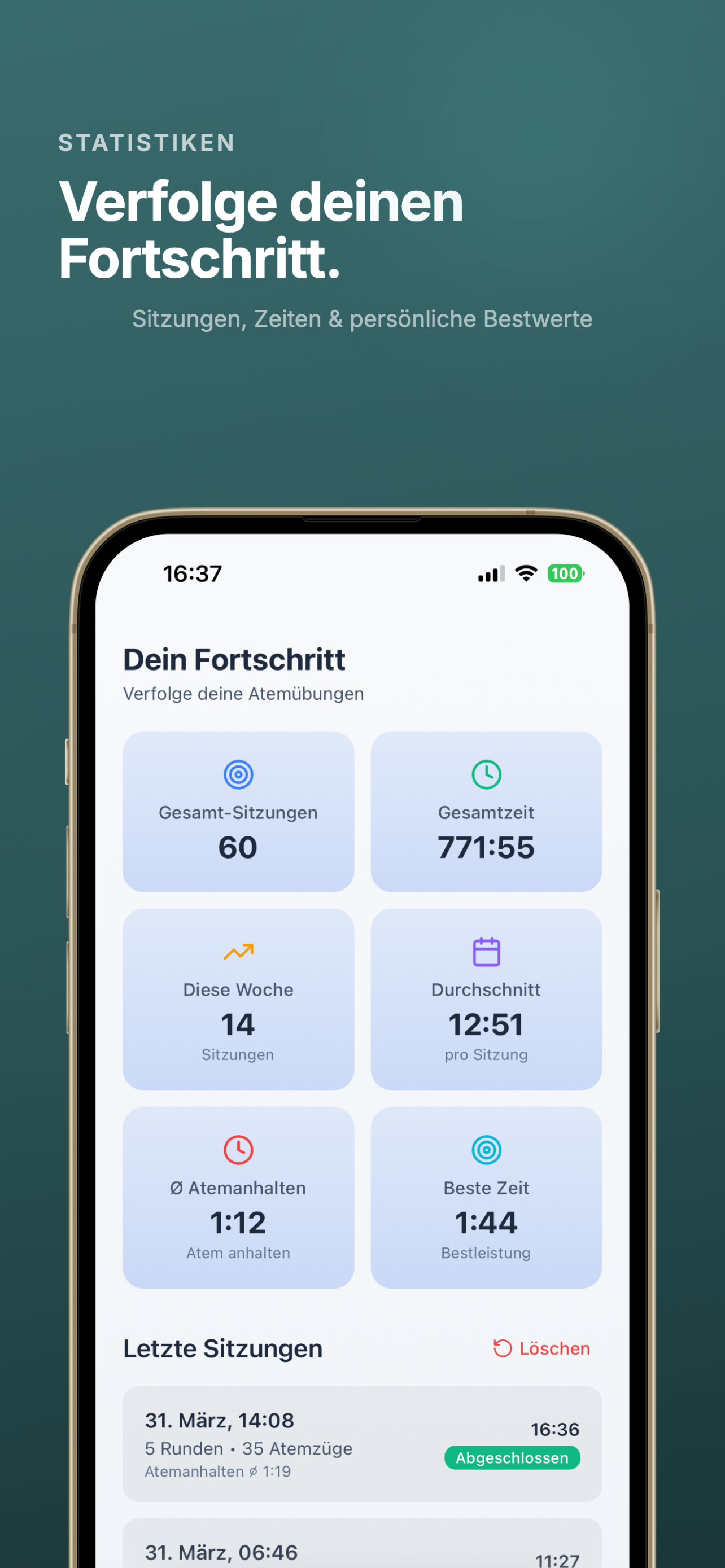 Atemübung: geführte Atmung