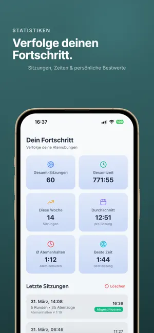 Atemübung: geführte Atmung screenshot 3