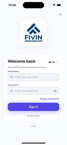 Fivin Workforce Hub screenshot