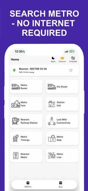 Delhi Metro Route Map and Fare screenshot 1