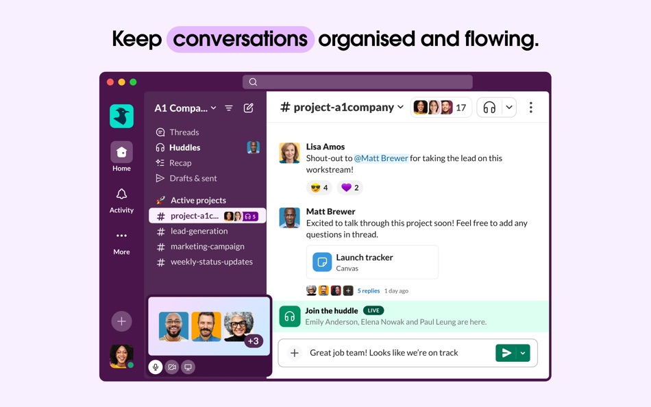 #2. Slack for Desktop (macOS) โดย: Slack Technologies, Inc.