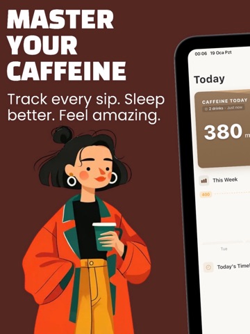 Caffeine Tracker - Daily Log iPad screenshot