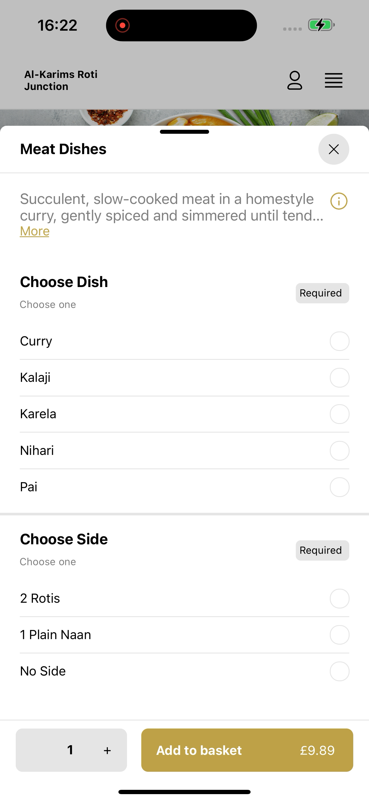 Al-Karims Roti Junction screenshot 6