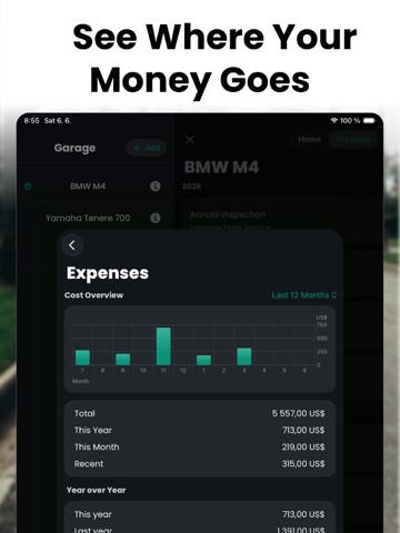 ServiceLog: Car Maintenance iPad screenshot