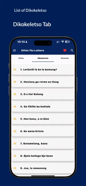 Difela Tša Luthere SA iPhone screenshot 2