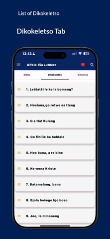 Difela Tša Luthere SA screenshot