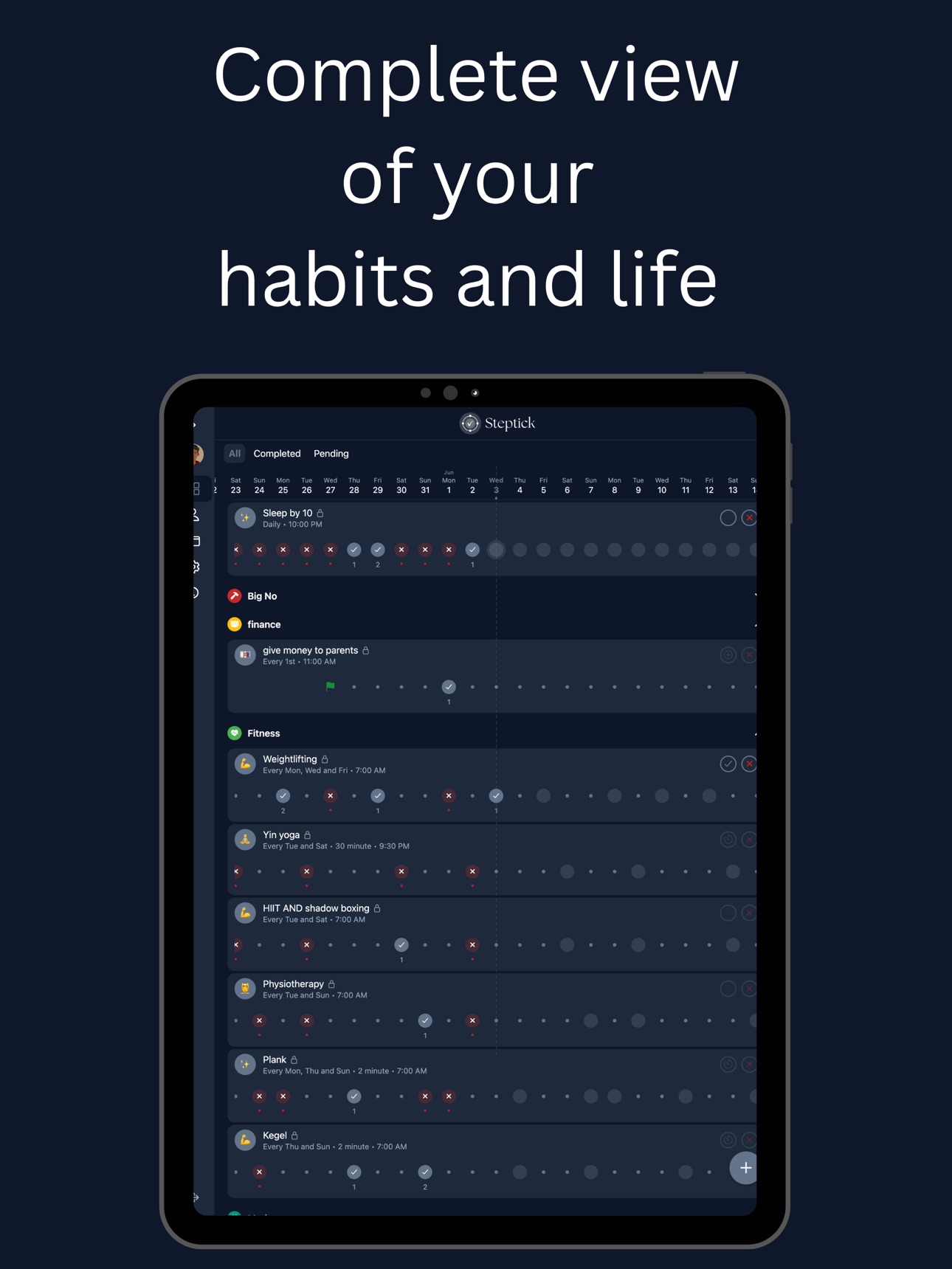 Screenshot 8 of Steptick : Habit Tracker