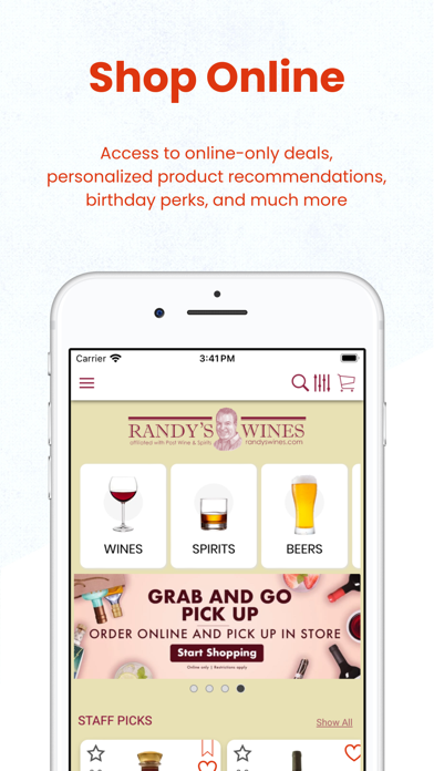 Randy's Wines Screenshot 1 - AppWisp.com Randy's Wines Screenshot 1 - AppWisp.com
