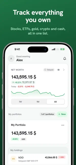 Gold, ETF & Net Worth Tracker screenshot 1