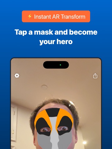 HeroMask AR iPad screenshot
