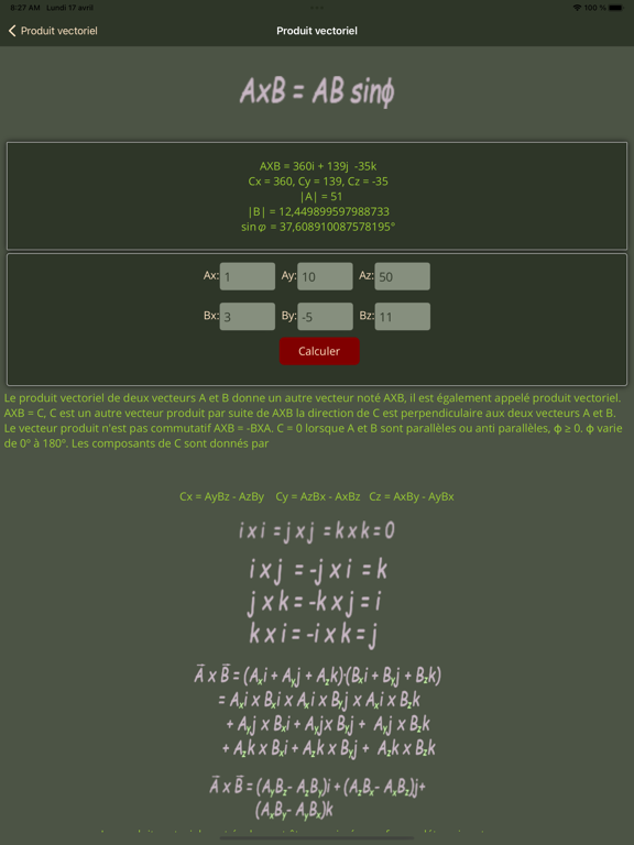 Screenshot #5 pour calculateur de physique