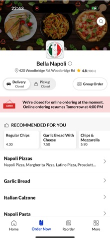 Bella Napoli iPhone screenshot