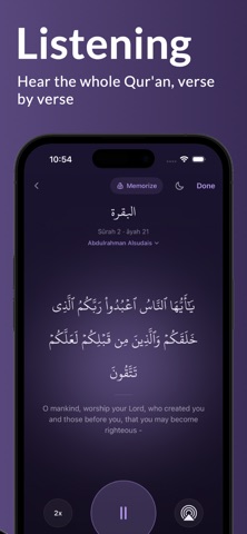 Wird: Daily Quran iPhone screenshot