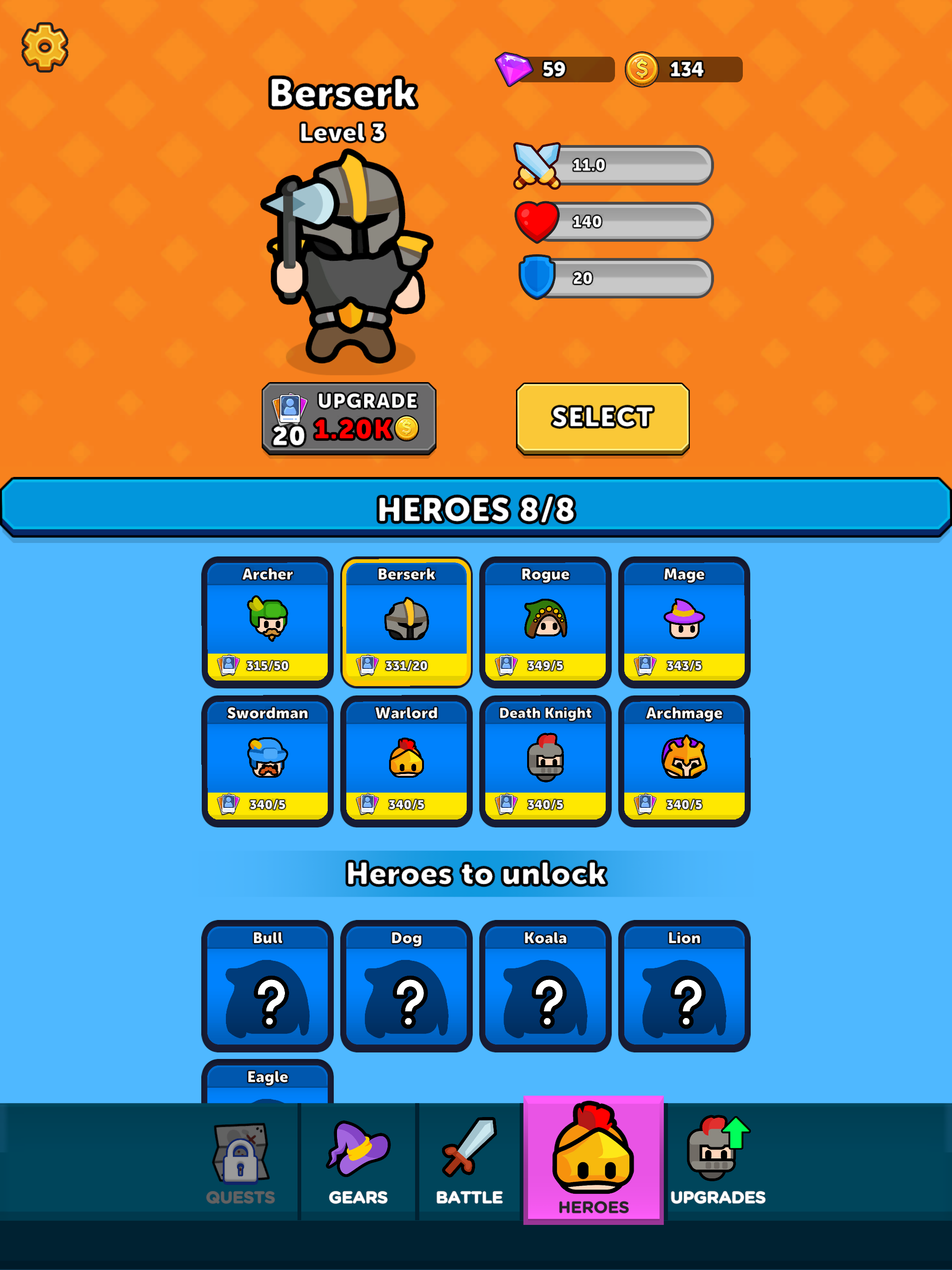 Hero Dash: RPG screenshot 10