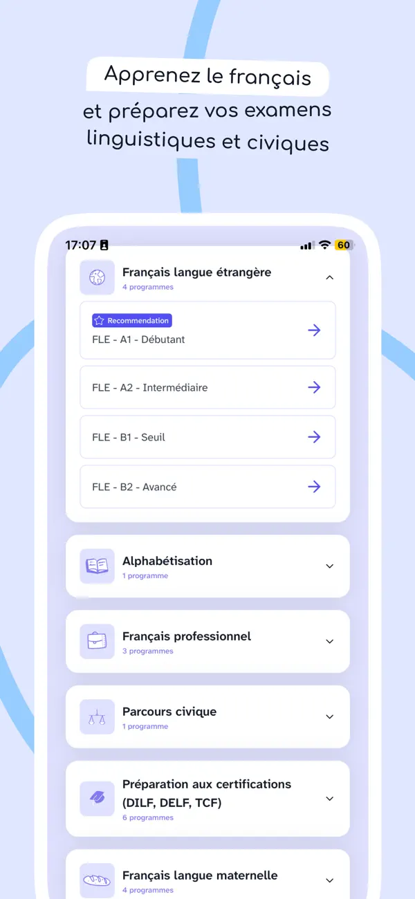 Screenshot #1 pour Frello - Apprendre français