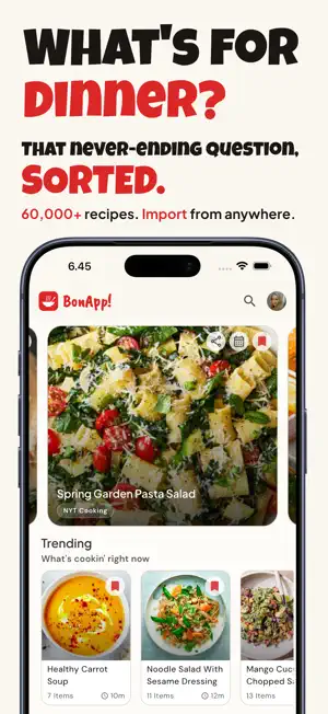 BonApp! Recipes & Meal Planner screenshot 1