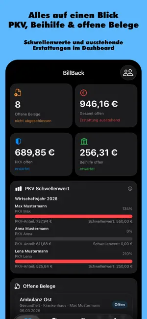 BillBack screenshot 1