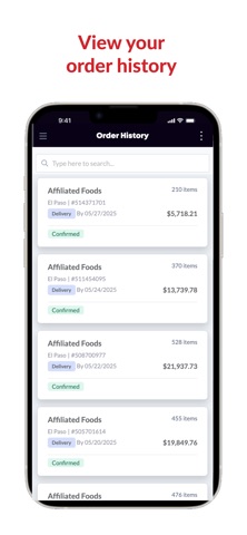 Affiliated Foods App screenshot