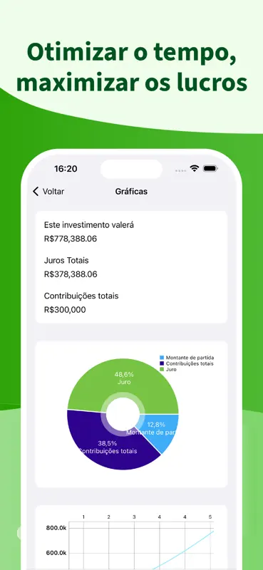 Simulador de investimentos + screenshot 2 of 4