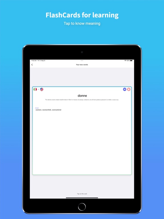 Italian Translator & Learn + iPad screenshot 8 - Productivity app