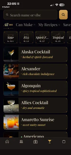 My Bar Shelf: Home Cocktails screenshot 2