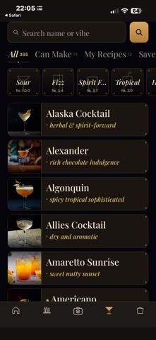My Bar Shelf screenshot