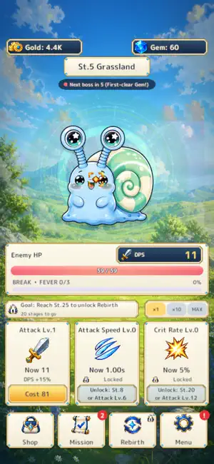 Idle Breaker: Slime RPG screenshot 1