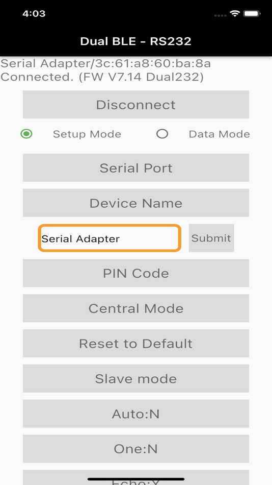 #4. Ble2Serial (iOS) 来自: FUH CHERNG SHEU