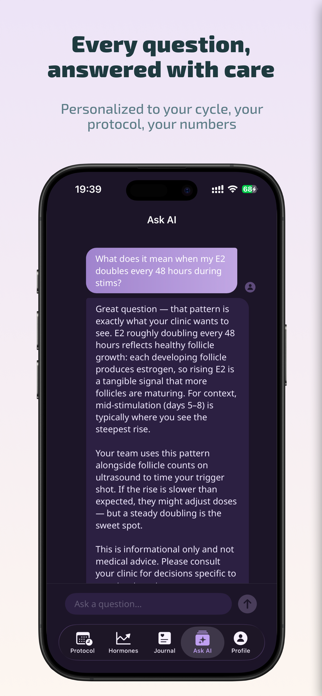 Embya: IVF Tracker & AI Screenshot 5 of 6