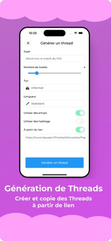 Tweet AI Generator iPhone screenshot