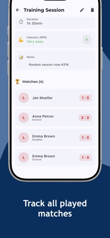 Table Tennis Training Tracker Screenshot 3 of 9