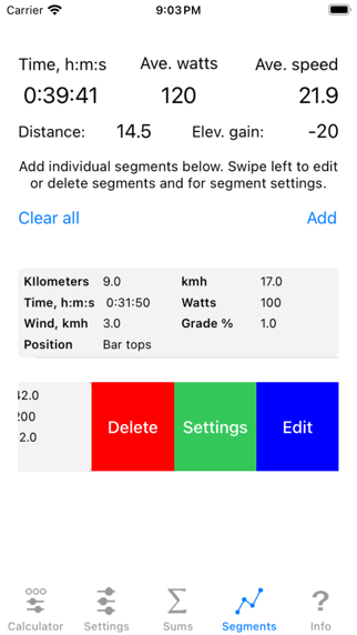 Bike Calculator Pro Screenshot