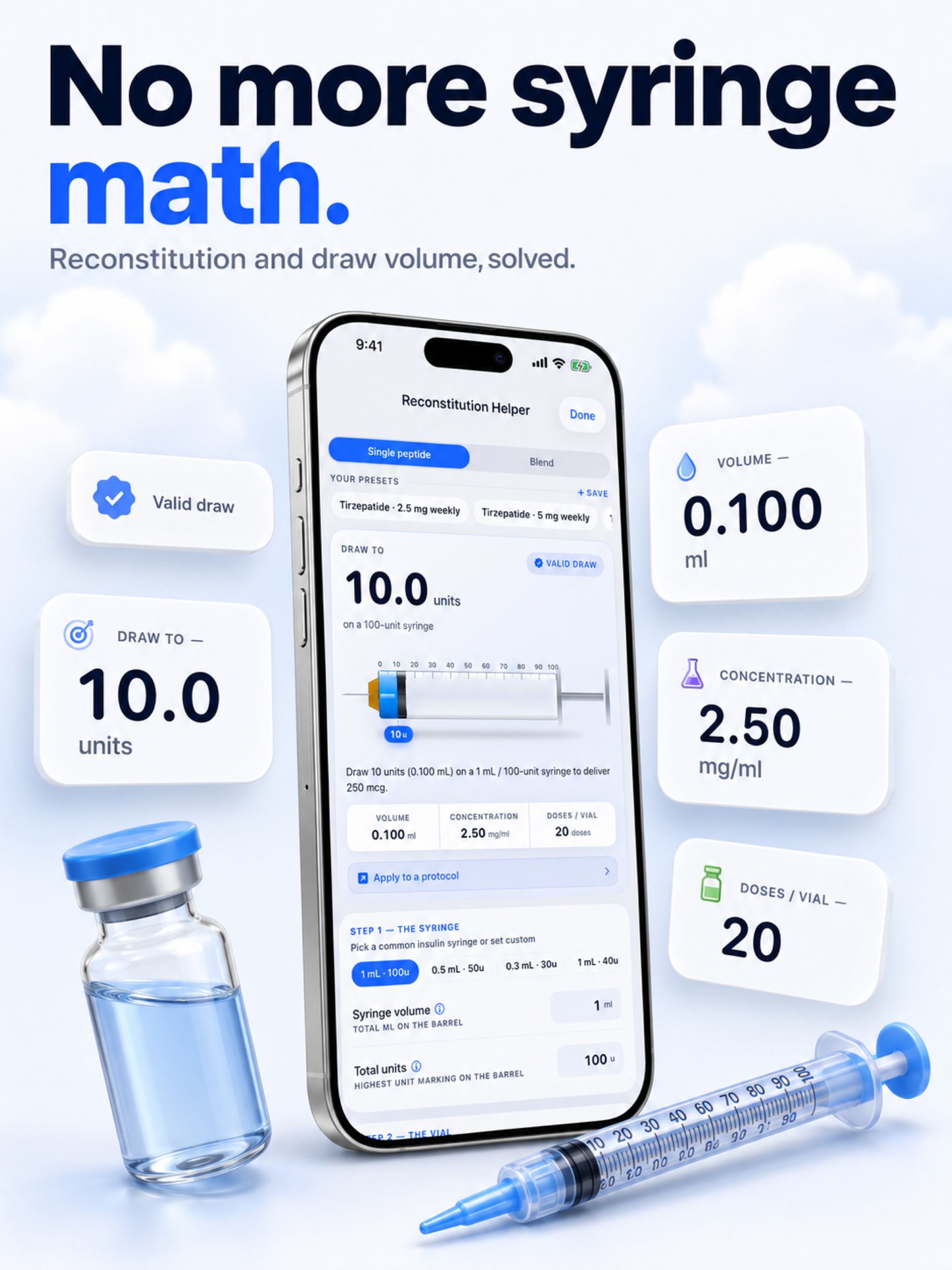 Peptide Protocol: Dose Tracker