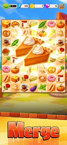 Fluffy Town : Merge & Cook iPhone screenshot