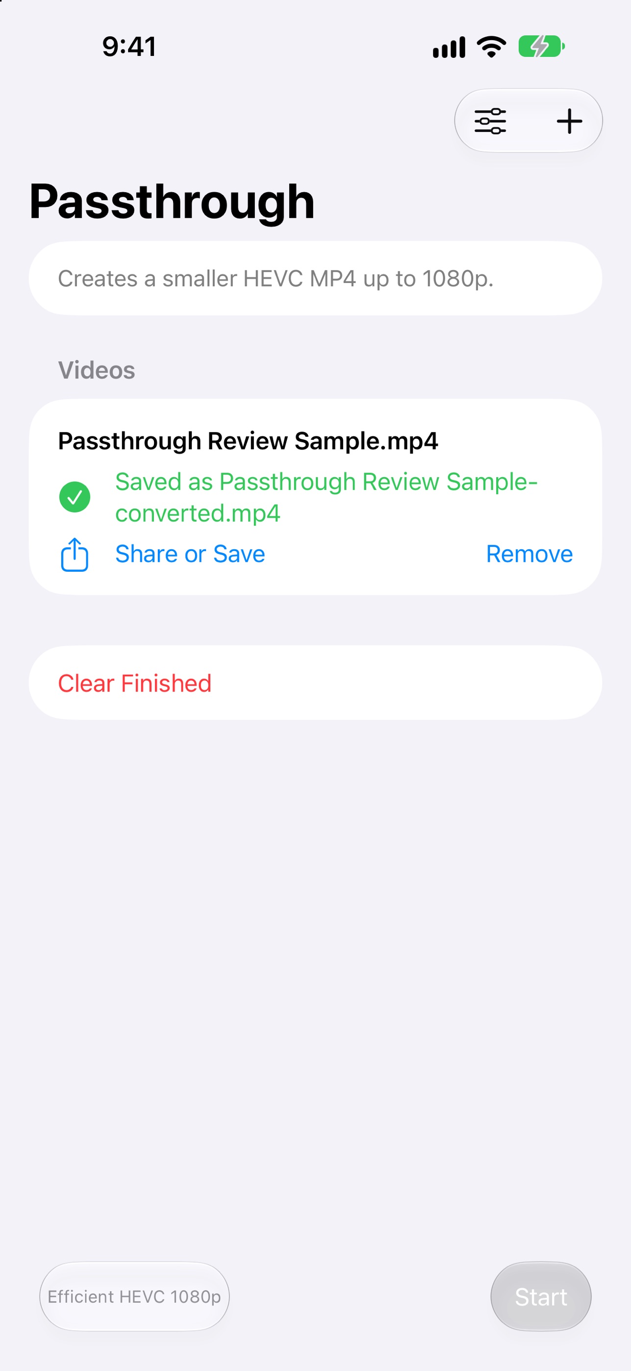 Screenshot 3 of Passthrough Video Converter